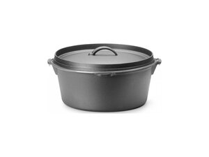 Hendi Gusseisentopf 7 Liter, mit Deckel und Griffen, ...