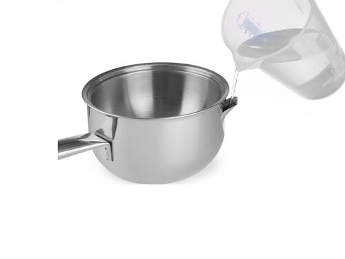 Hendi Bain-Marie Topf, doppelwandig mit Wasserbad, � 150 mm, H�he 95 mm