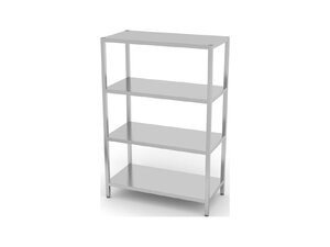 Hendi Lagerregal mit 4 Regalen &ndash; verschraubt, BTH...