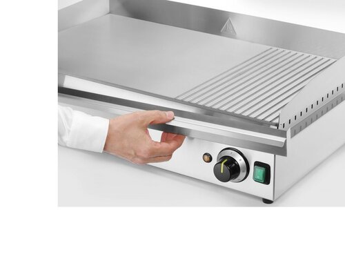 Hendi Grillplatte 1/3 gerillt, BTH 510 x 698 x 232 mm