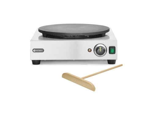 Hendi Crepesplatte, fr 1 Crpe  400, Platte aus Gusseisen mit Keramikbeschichtung