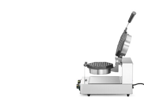 Hendi Bubble Waffle Rotationswaffeleisen, fr 1 Waffel  170 mm, Platten aus Aluminiumguss mit Antihaftbeschichtung