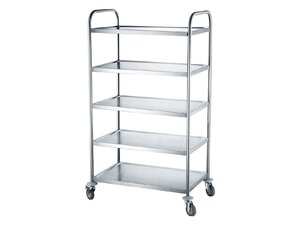Hendi Servierwagen mit 5 Regalbden, BTH 701 x 1035 x 1560 mm