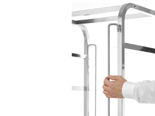 Hendi Transportwagen f�r Sp�lmaschinenk�rbe - 7 K�rbe � 500x500 mm, BTH 749 x 749 x 1688 mm