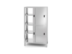 Hendi Durchreicheschrank mit Trennwand und Schiebet�ren...