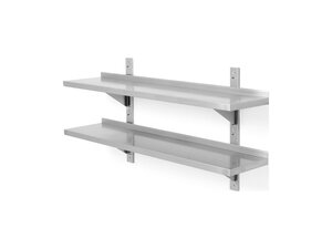 Hendi Doppelwandregal, einstellbar, mit 2 Halterungen,...