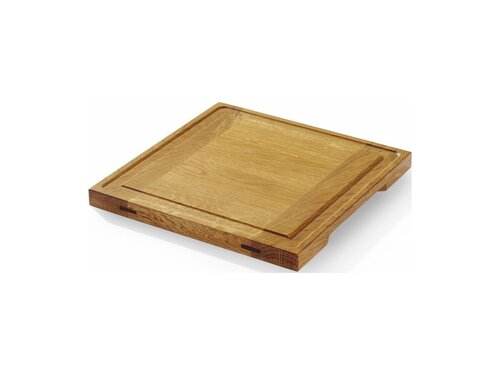 Hendi Servierbrett aus Eichenholz, Pfostenbauweise, BTH...