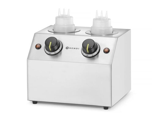 Hendi Saucenwrmer doppelt, Inhalt 1,3 Liter, temperaturverstellbar, BTH 270 x 223 x 282 mm