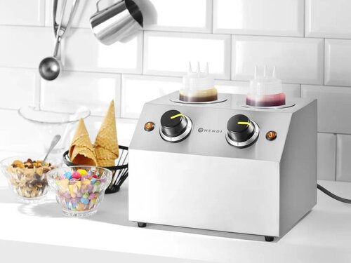 Hendi Saucenwrmer doppelt, Inhalt 1,3 Liter, temperaturverstellbar, BTH 270 x 223 x 282 mm