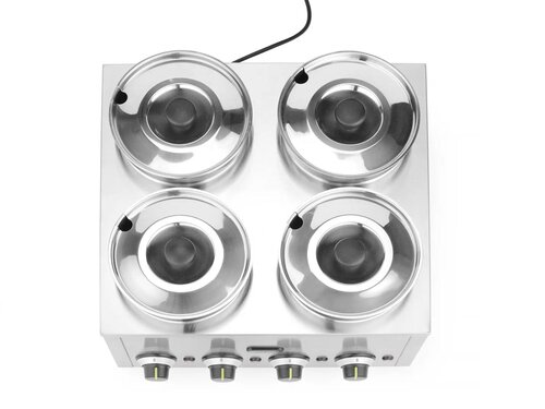 Hendi Thermosystem mit 4 Tpfe  4 Liter, BTH 506 x 509 x 298 mm