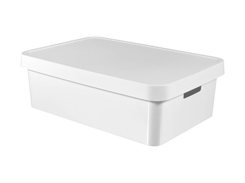 Curver 3-er Set INFINITY Box mit Deckel 30L wei�, Multifunktional, Modular, Leicht und strapazierf�hig, BTH 565 x 390 x 180 mm