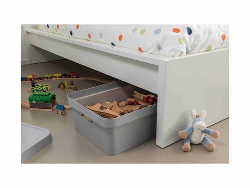 Curver 3-er Set INFINITY Box mit Deckel 30L hellgrau, Multifunktional, Modular, Leicht, BTH 565 x 390 x 180 mm