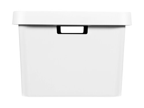 Curver 3-er Set INFINITY Box mit Deckel 45L wei�, Multifunktional, Modular, Leicht, BTH 565 x 390 x 270 mm