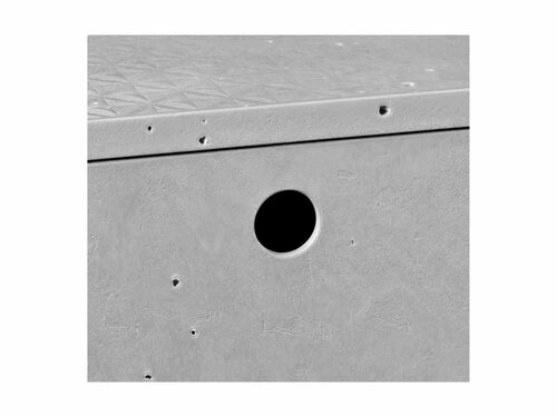 Curver 3-er Set BETON Box S mit Deckel hellgrau , modular, multifunktional , einzigartige Betonoptik und -haptik, BTH 245 x 130 x 169 mm