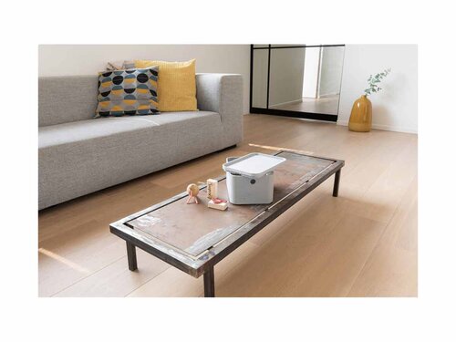 Curver 3-er Set BETON Box S mit Deckel hellgrau , modular, multifunktional , einzigartige Betonoptik und -haptik, BTH 245 x 130 x 169 mm