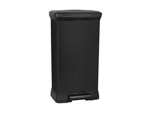Curver DECO bin METALLICS 50L mit Pedal, rechteckig,...