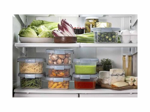 Curver  SMART FRESH ECO 4er-Set 1L, transparent / pastellblau, Sp�lmaschinenfest, BTH 150 x 200 x 70 mm