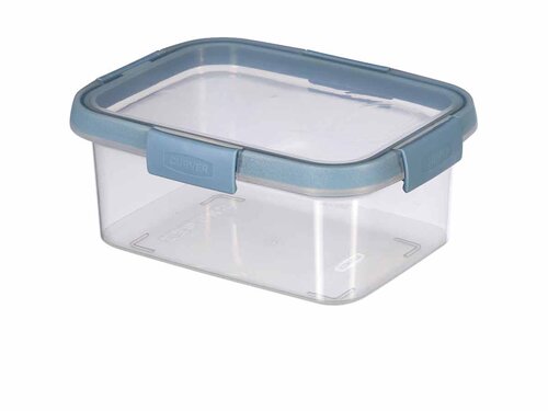 Curver SMART FRESH ECO 4er-Set 0,9L/1L/1,1L/1,2L, transparent / pastellblau, Sp�lmaschinenfest, BTH 160 x 200 x 90 mm