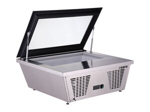 Saro Eisvitrine TORINO, Edelstahl, 87 Liter, 4...