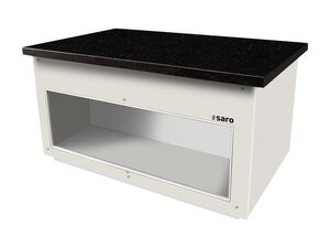 Saro Neutrales Element, MDF Korpus, Granitplatte, wei�,...