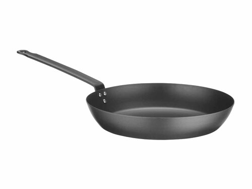 Hendi Bratpfanne, Karbonstahl, ergonomischer Griff, � 244 mm, BTH 244 x 470 x 95 mm
