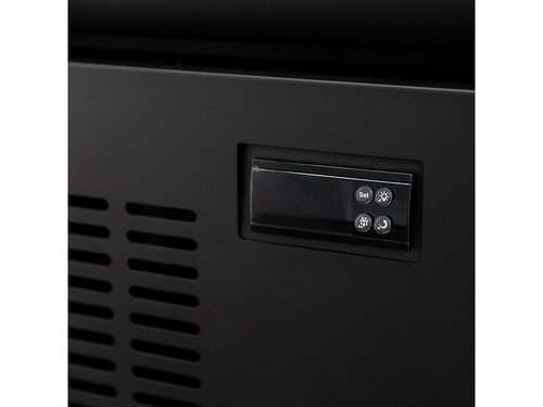 vaiotec TOPLINE 1200 Getr�nkek�hlschrank, Schwarz, 2 Fl�gelt�ren, 1040 Liter, Umluftk�hlung, Leuchtaufsatz, BTH 1280 x 742 x 2180 mm