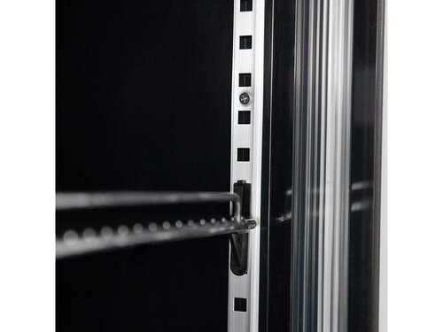 vaiotec TOPLINE 1500 Getr�nkek�hlschrank, Schwarz, 3 Fl�gelt�ren, 1360 Liter, Umluftk�hlung, Leuchtaufsatz, BTH 1640 x 742 x 2180 mm