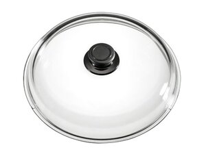 Eurolux Vollglasdeckel, Deckelknopf, hitzebestndig,  32...