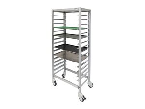Saro Trolley Aluminium, 18 Einsch�be, Leichtlaufr�der,...
