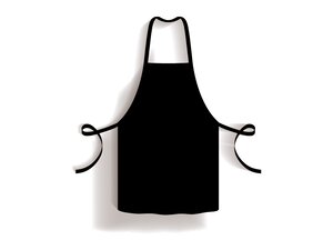 Latzsch�rze Schwarz &ndash; 85x100 cm | Vollschutz f�r...