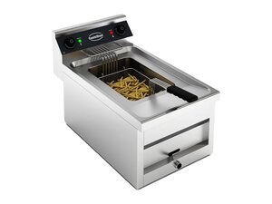 Combisteel Elektro Tischfritteuse 1x12L, 9 kW Leistung,...