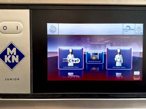 Elektro Kombid�mpfer MKN Space Combi Magic Pilot Junior, f�r 6 x GN 2/3, 5,2 kW, mit Kerntemperaturf�hler und automatischer Reinigung, T�ranschlag links
