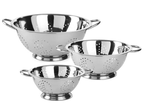 Hendi Kitchen Line Seiher aus Edelstahl, verschiedene Gren