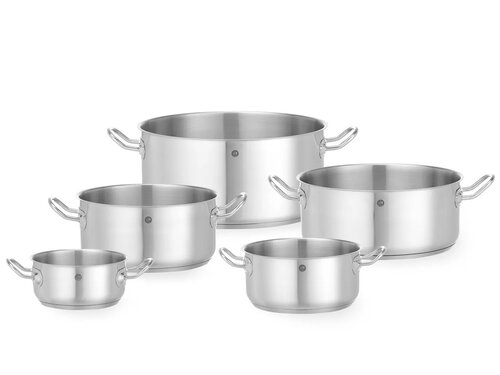 Hendi Bratentopf niedrig ohne Deckel, verschiedene Gren,  16 bis 32 cm