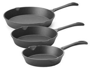 Hendi Gusseisenpfanne mit 2 Ausgssen, verschiedene Gren